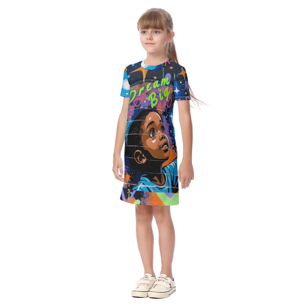 Dream Big, Be Epic Girls Casual l Dress